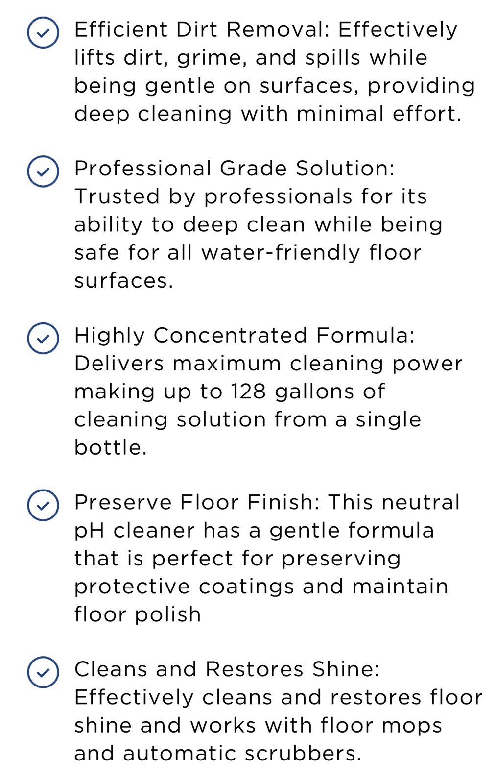 Zep Neutral pH Floor Cleaner Concentrate 1 Gal No Rinsing Needed/Vinyl/Stone/etc