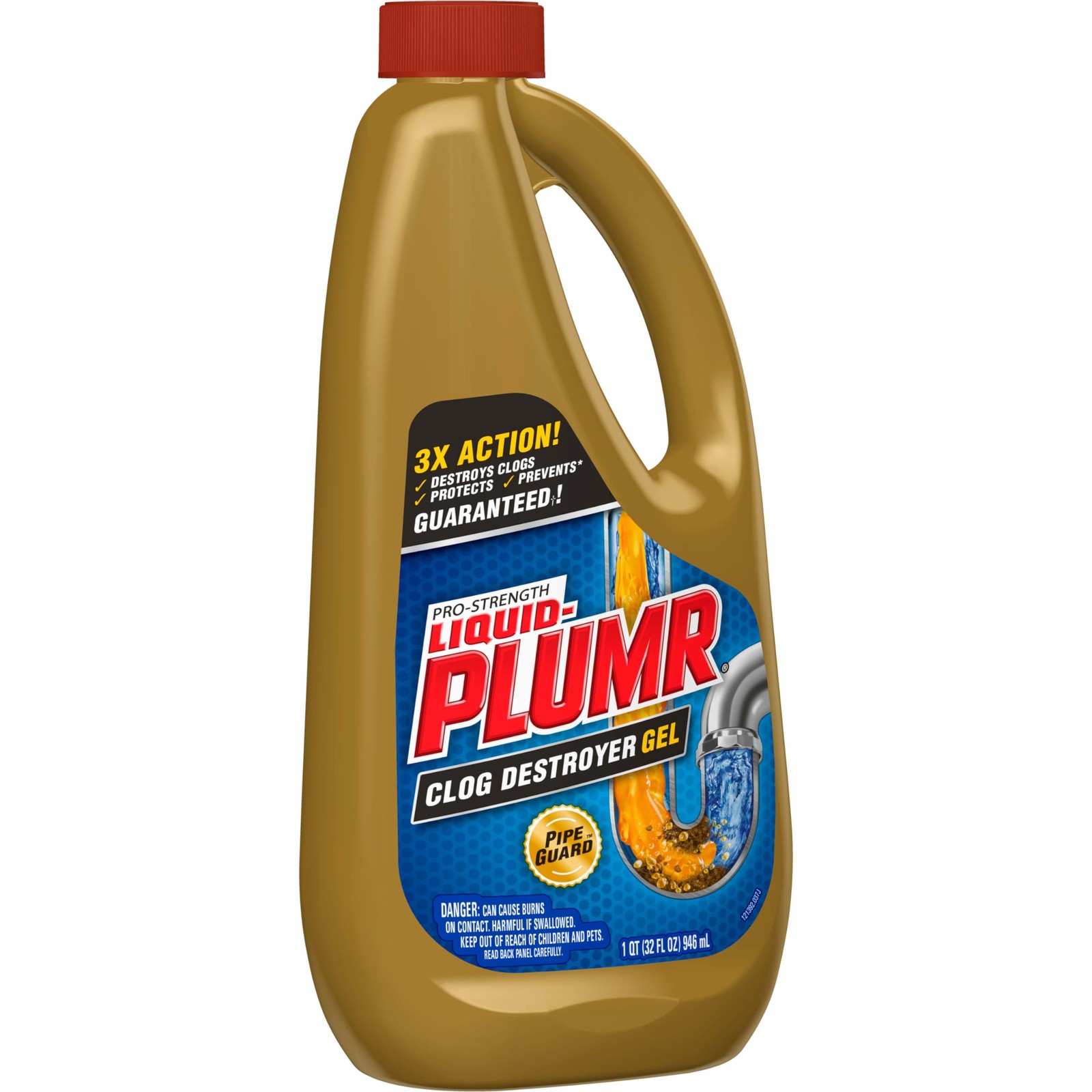 Liquid-Plumr Pro-Strength Clog Destroyer Gel with PipeGuard, Liquid Drain