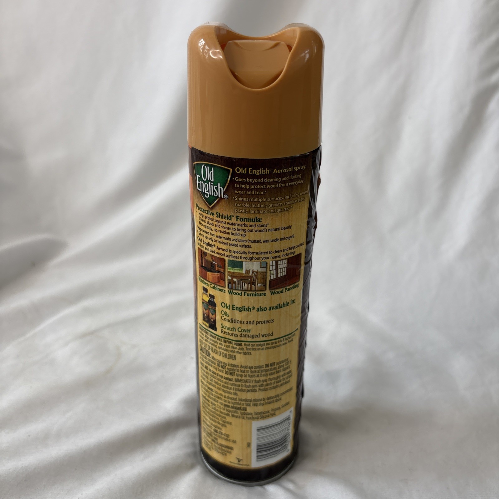 Old English Wood Protector & Cleaner Almond Scent 12.5 oz Dust Shine Polish NEW