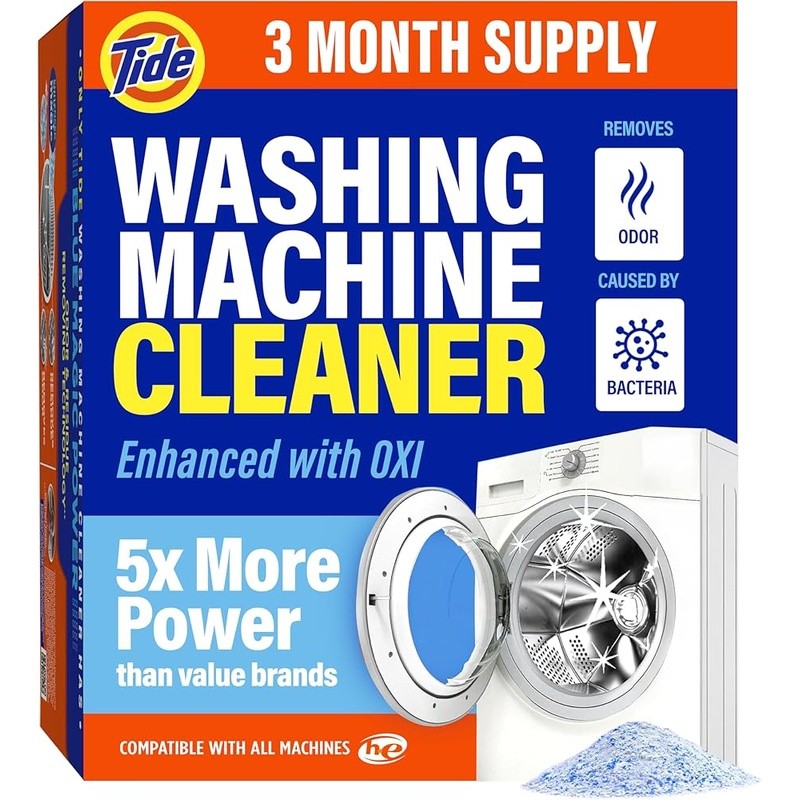 Washing Machine Cleaner Powder Fast Odor Eliminator Deep Clean Oxi TAED Formula