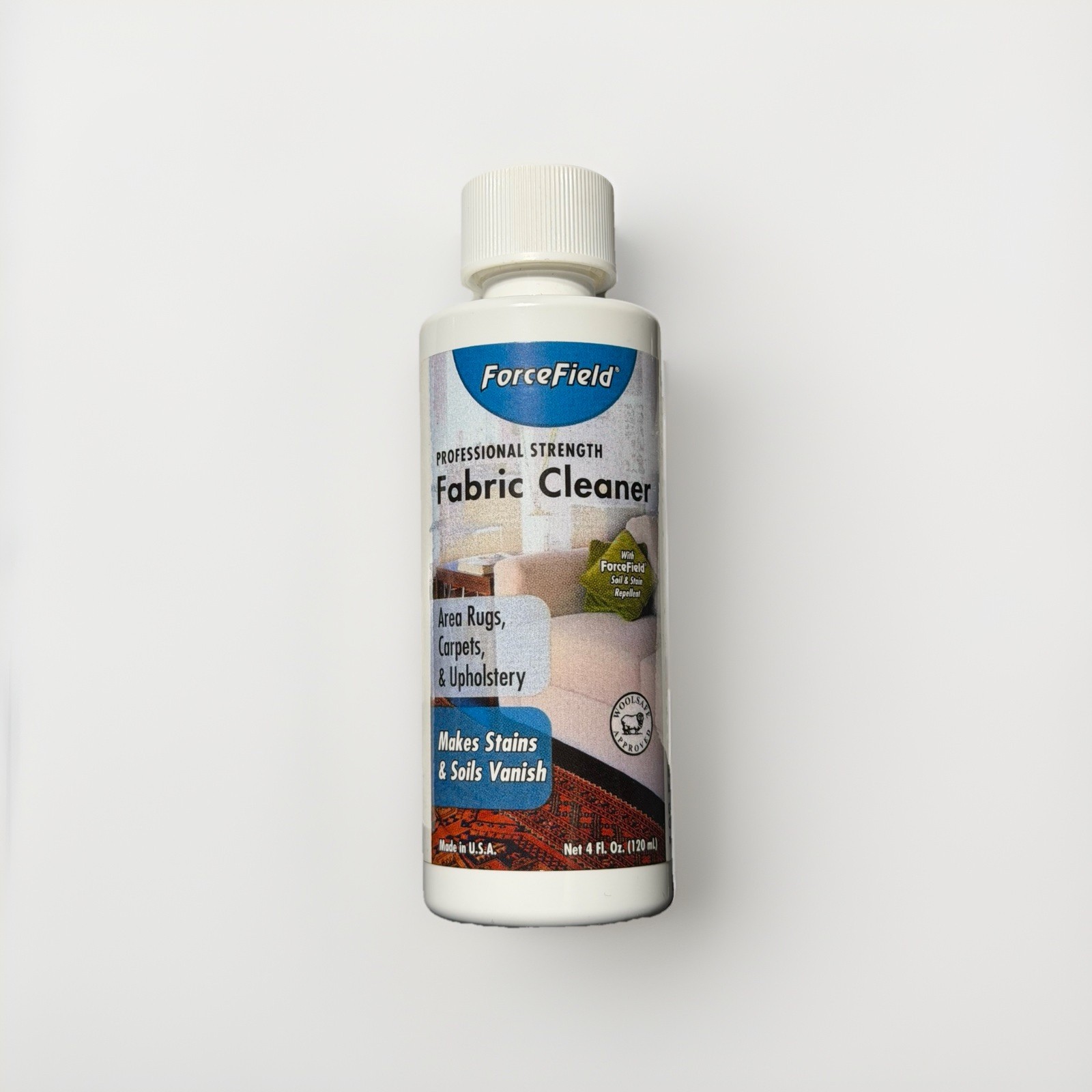 ForceField Fabric Cleaner – Area Rugs, Carpet & Upholstery 4 oz – New