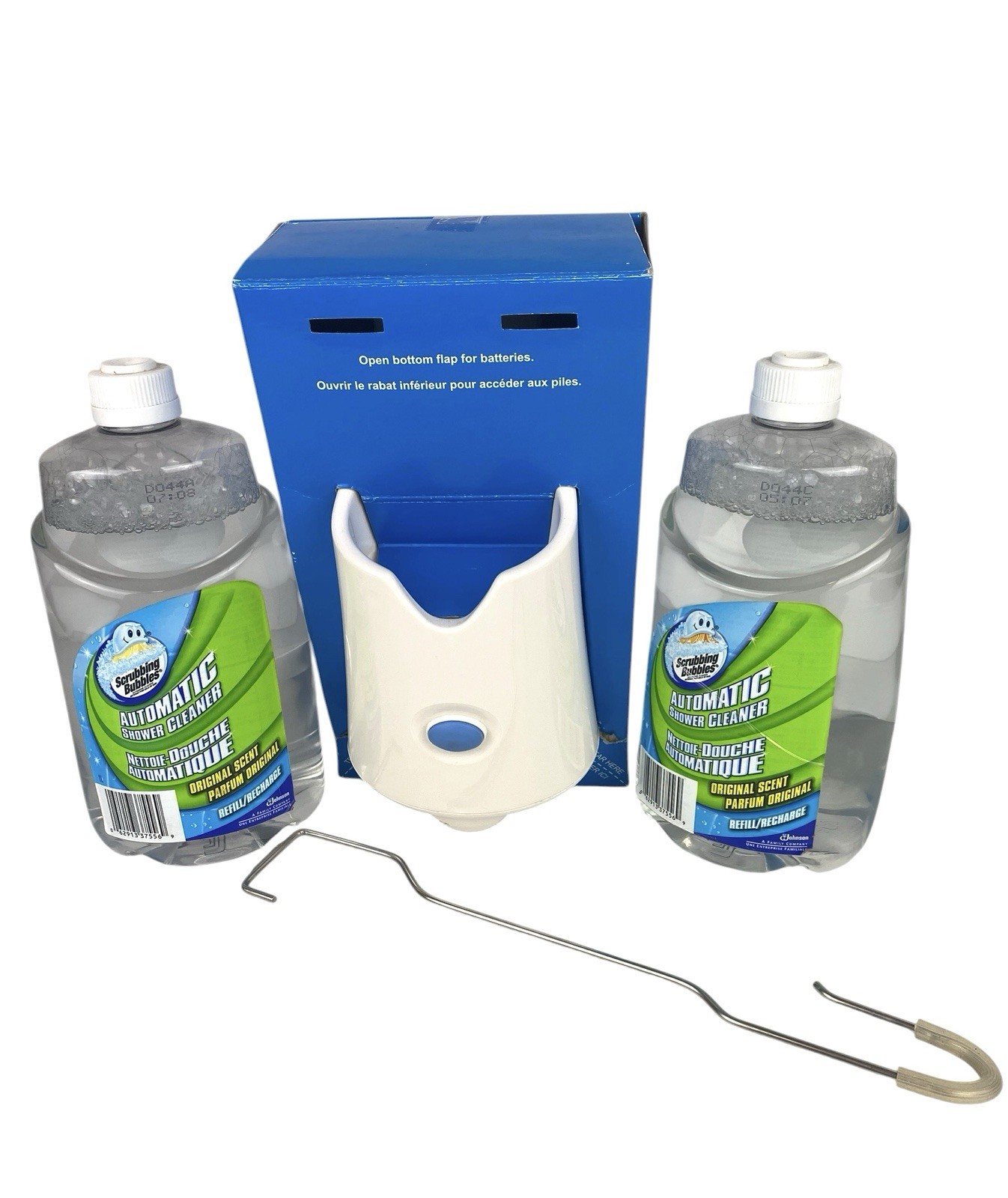 Scrubbing Bubbles Automatic Shower Cleaner Sprayer Kit 2 Refill Bottles READ