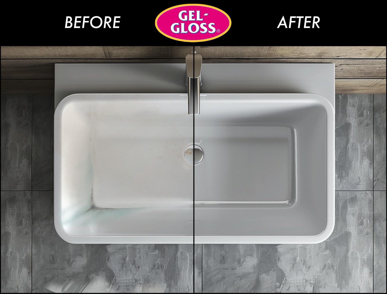Industries GG-1 Gel-Gloss Kitchen and Bath Polish, 16 Fl. Oz, White