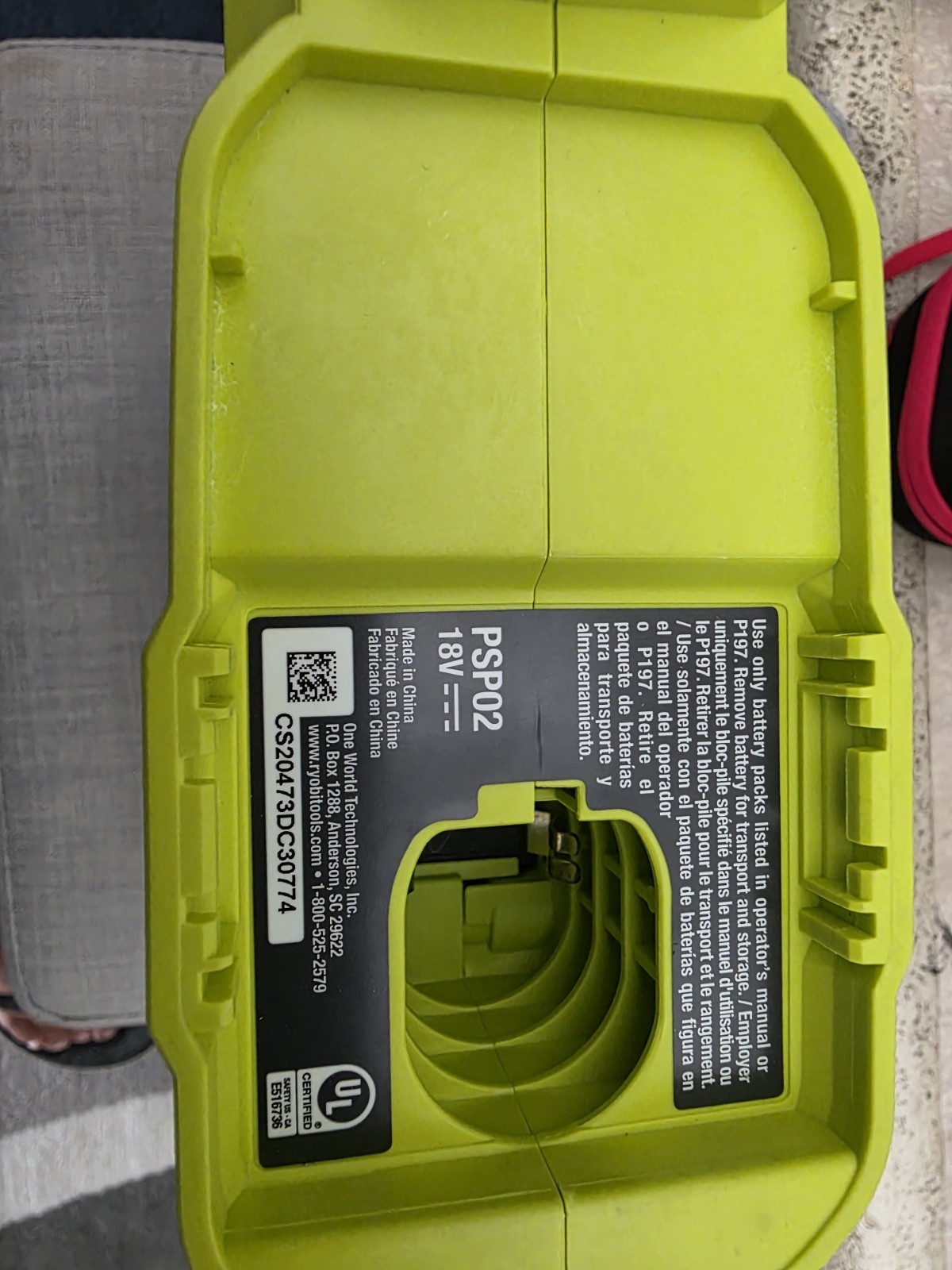 Ryobi PSP02 18V Cordless Handheld Electrostatic Sprayer (Tool Only)- open box