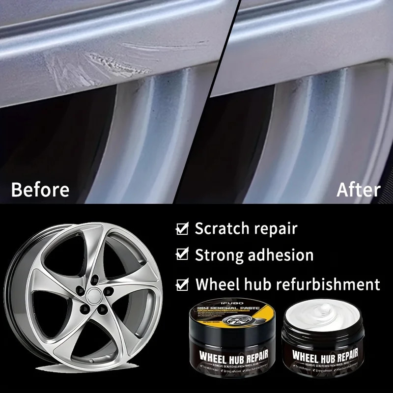 Aluminum Alloy Wheel Rim Scratch Repair Paste for Car Tire Hub Reconditioning