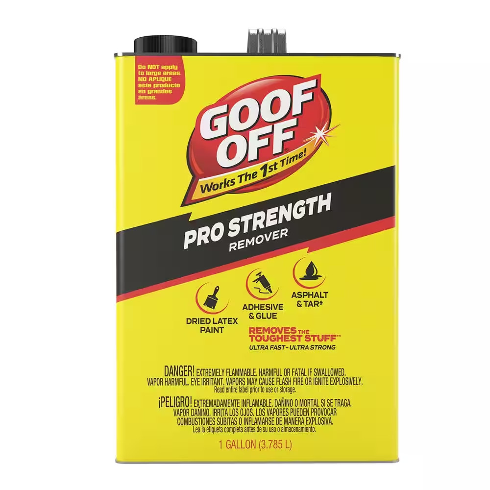 Goof Off 128 Fl Oz Professional Strength Latex Paint And Adhesive Remover NEW