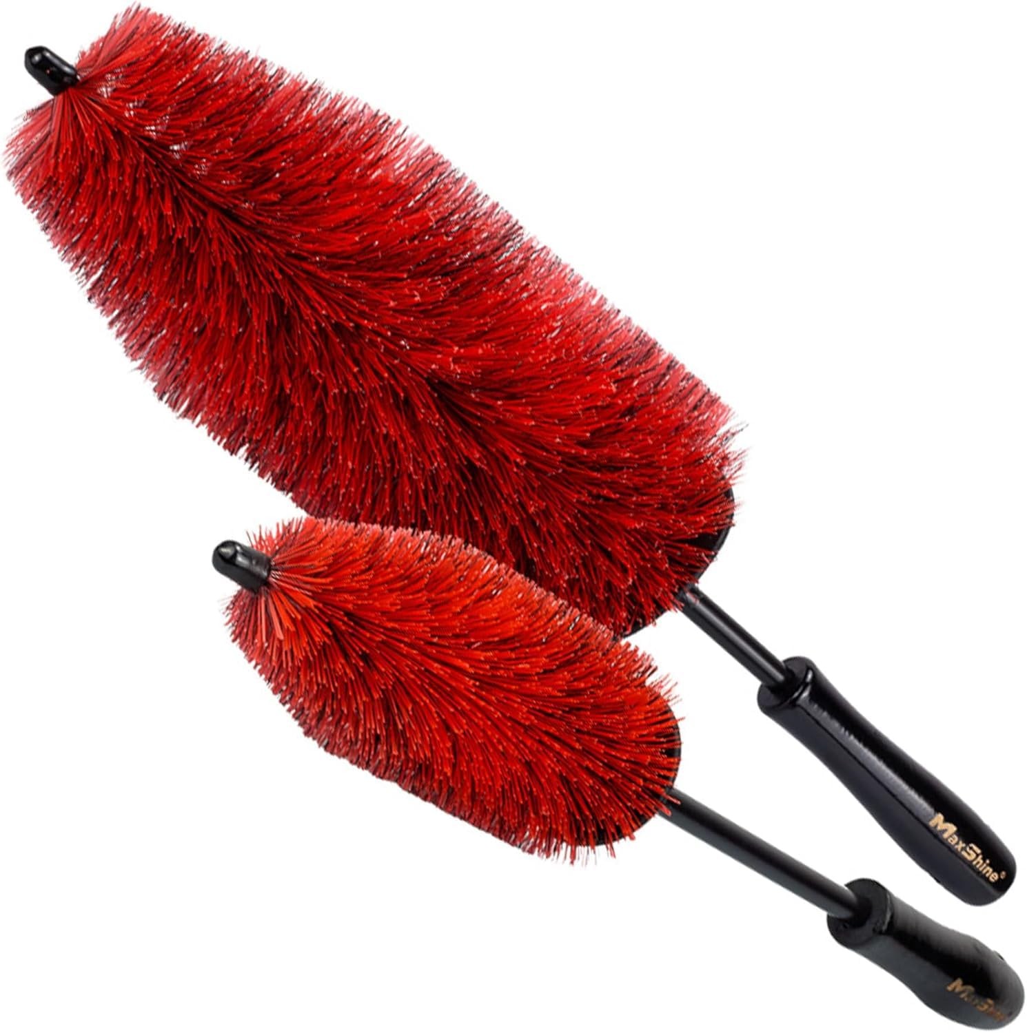 Wheel & Rim Brush Set for Car Detailing – 2Piece NonAbrasive Cleaning Tools