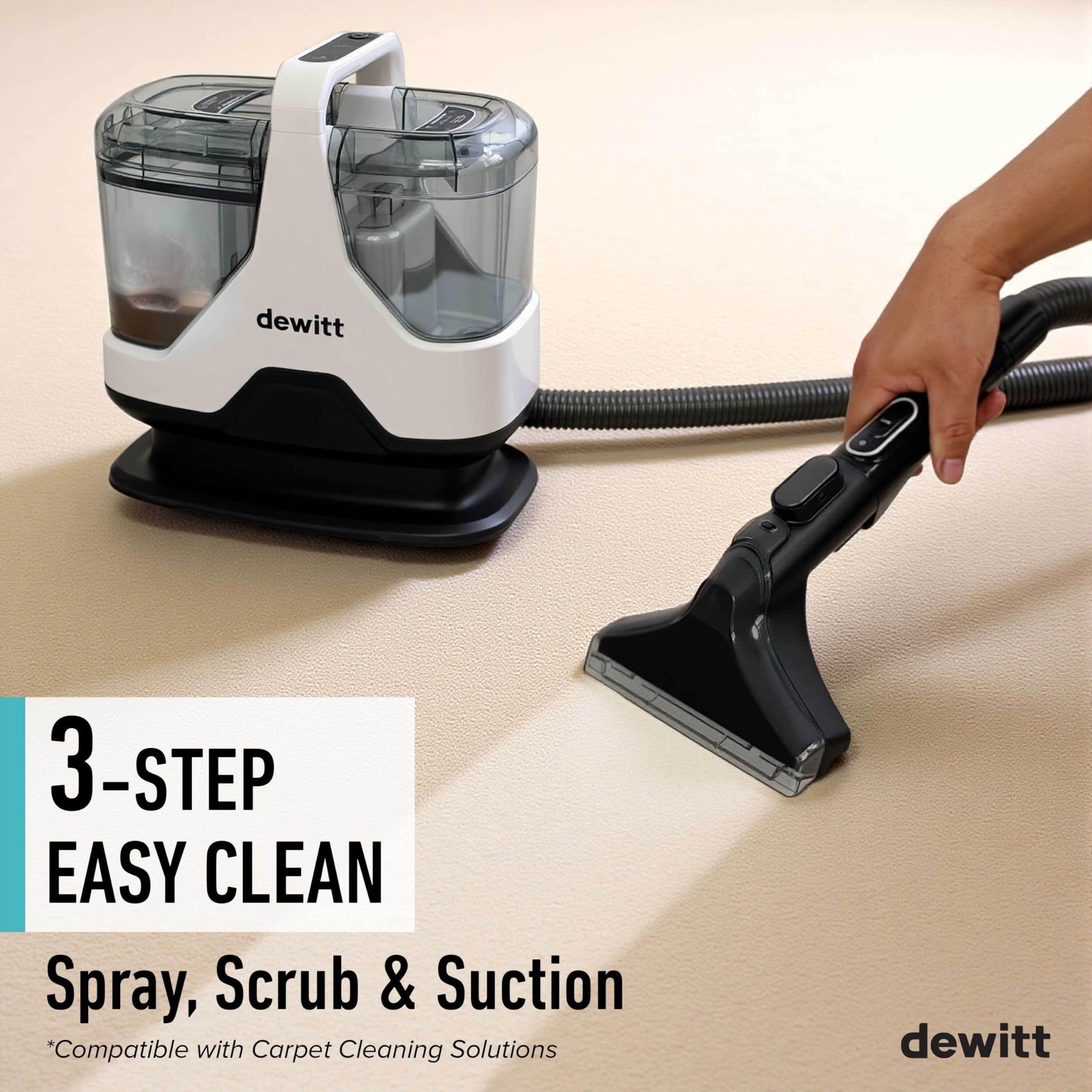 Spot Genie Pro Portable Carpet Cleaner Machine, Upholstery Cleaner – Lightwei…