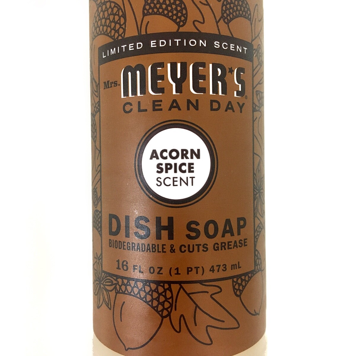 Mrs Meyers ACORN SPICE Hand Soap, Dish Soap, Multi Surface Cleaner Fall Bundle