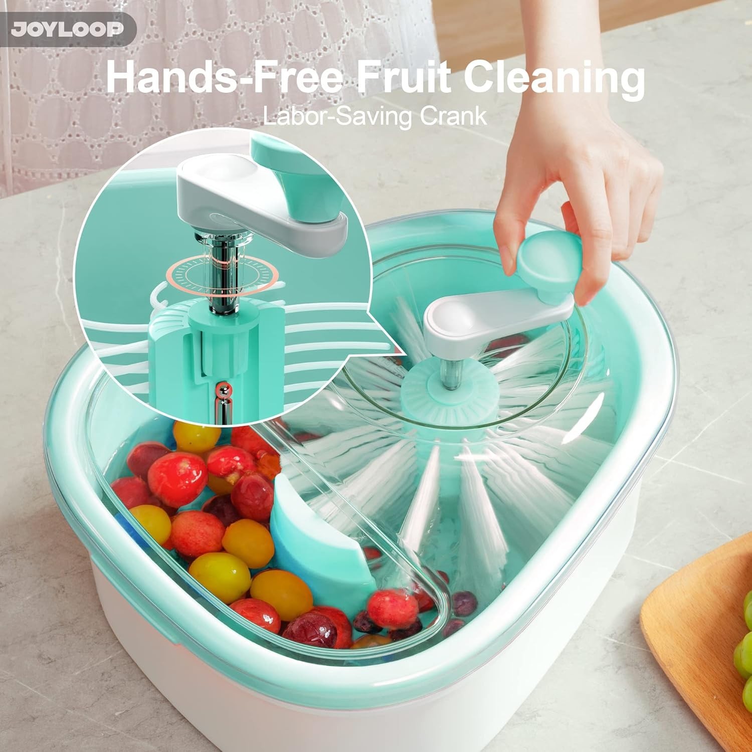 Fruit Cleaner Spinner With Fruit Washer Bowl