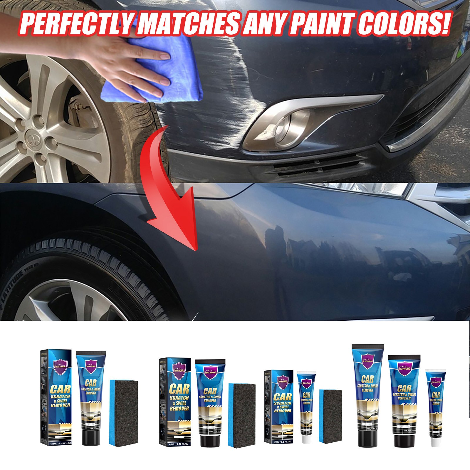 Car Scratch Remover Paste – Paint Repair, Polishing Compound, Auto Touch-Up