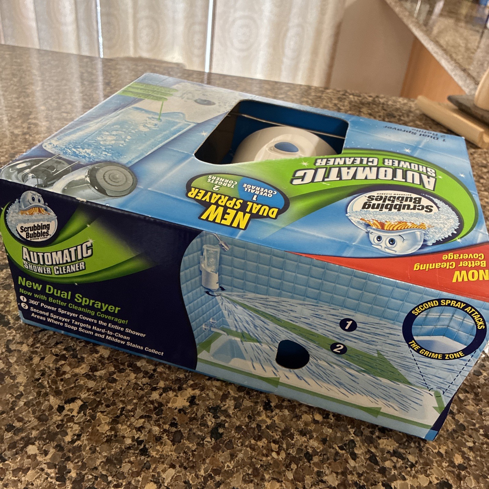 Scrubbing Bubbles Automatic Shower Cleaner Dual Kit with 2 Refills NEW SEALED!