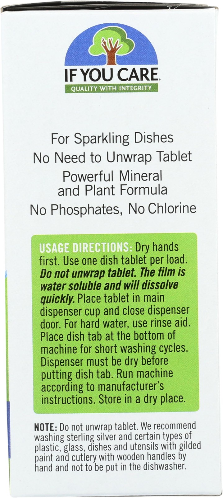 Plant Based Dishwasher Tablets Natural Biodegradable Dish Cleaner 40 Count