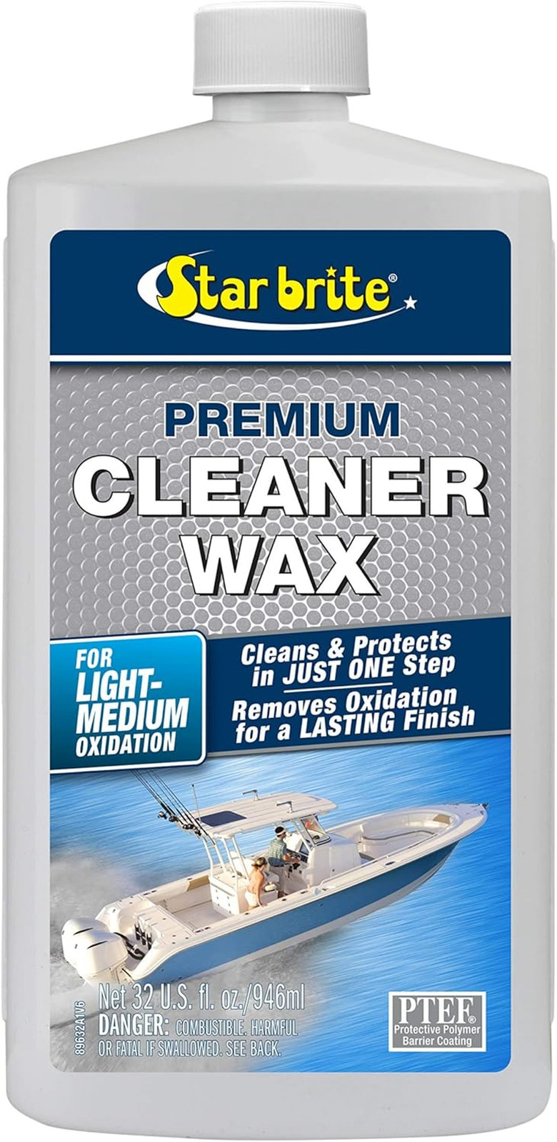 One-Step Cleaner Wax with UV Protection – Removes Chalk & Oxidation from Fibergl