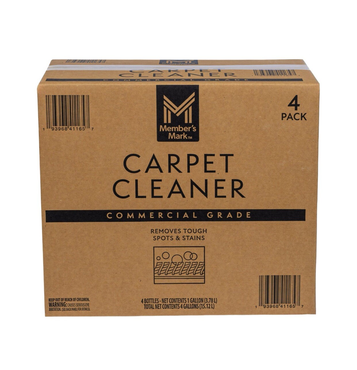 Member’s Mark Commercial Carpet Cleaner Concentrate, 1 gal each, 4 pk *FREE SHIP