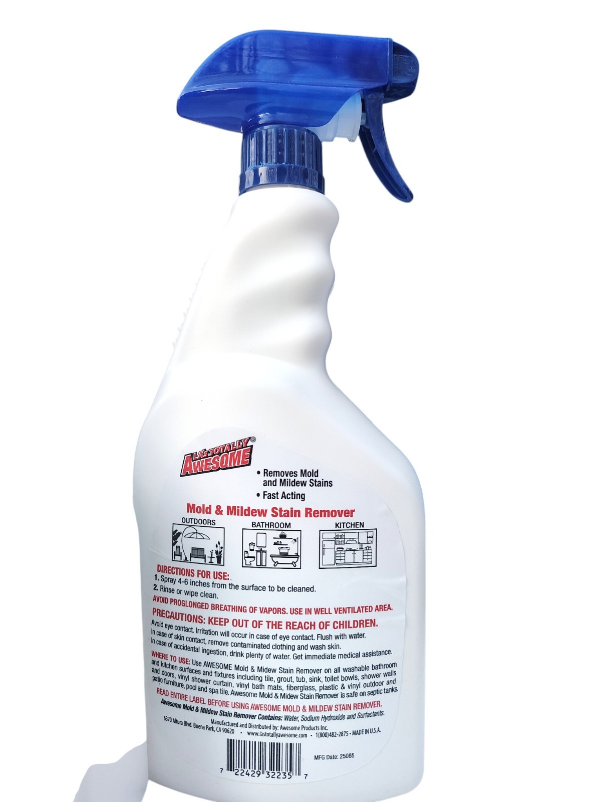 Totally Awesome Mold & Mildew Stain Remover Fact Acting 2 Bottles 64oz Each