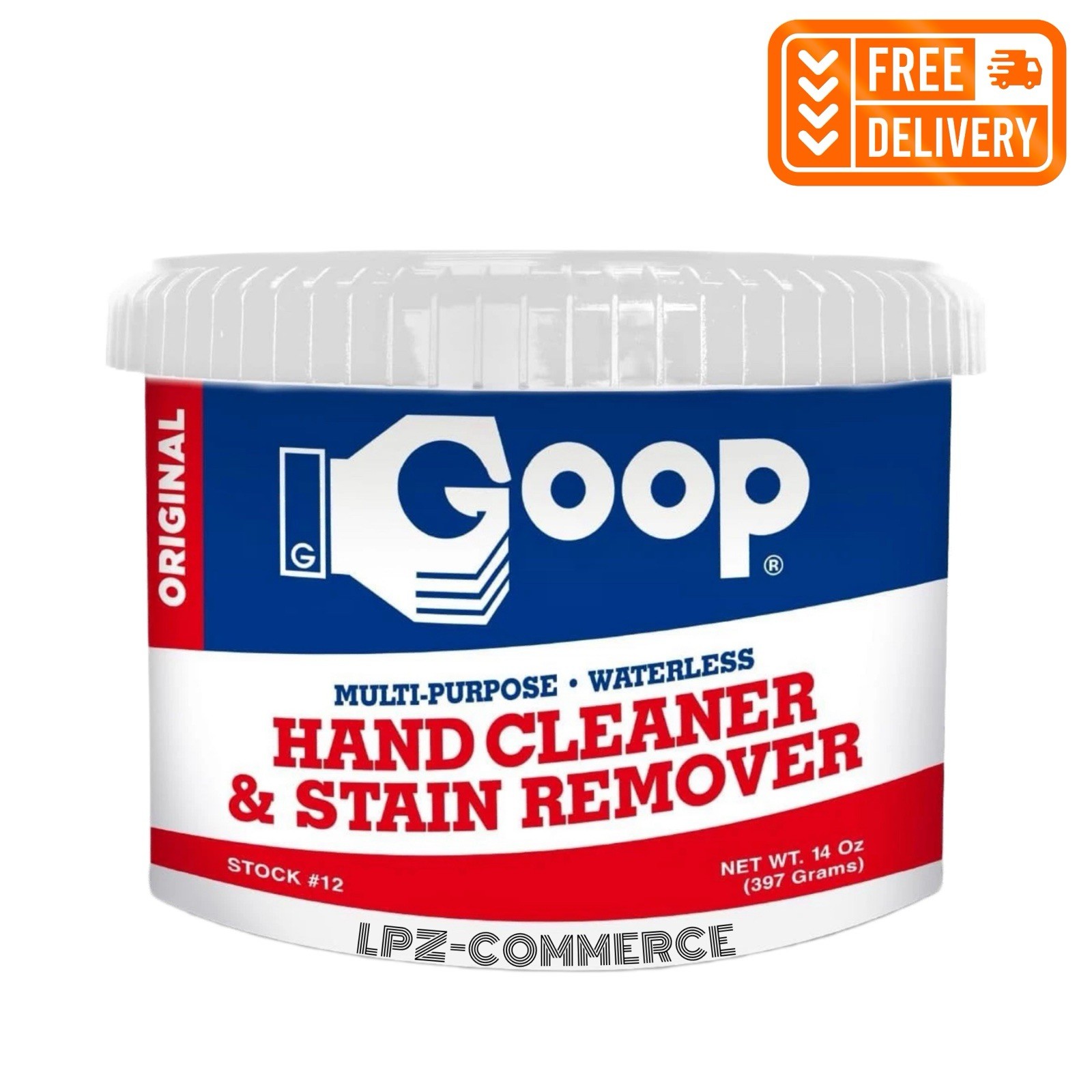 GOOP 14 Oz Biodegradable Hand Cleaner 12-Pack – Non-Toxic, Lanolin, Spot-Out