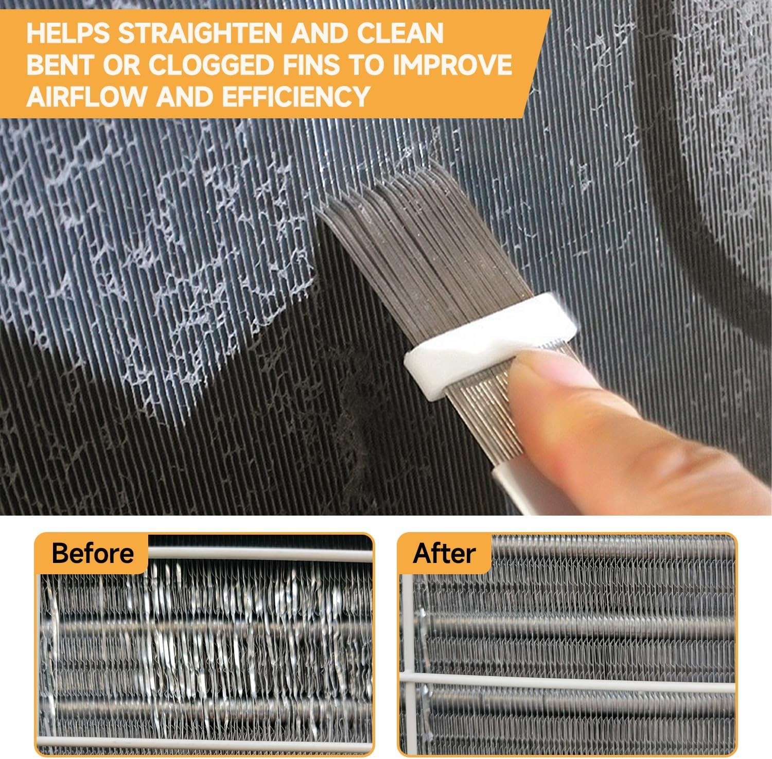AC Coil Cleaner Kit, Include 2 for Coil Cleaner, 3-Piece Set of Air Condition…