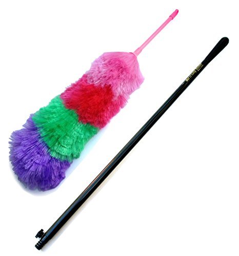 Static Duster – 27″ Large Electrostatic Duster with Bonus 35″ Extension Pole