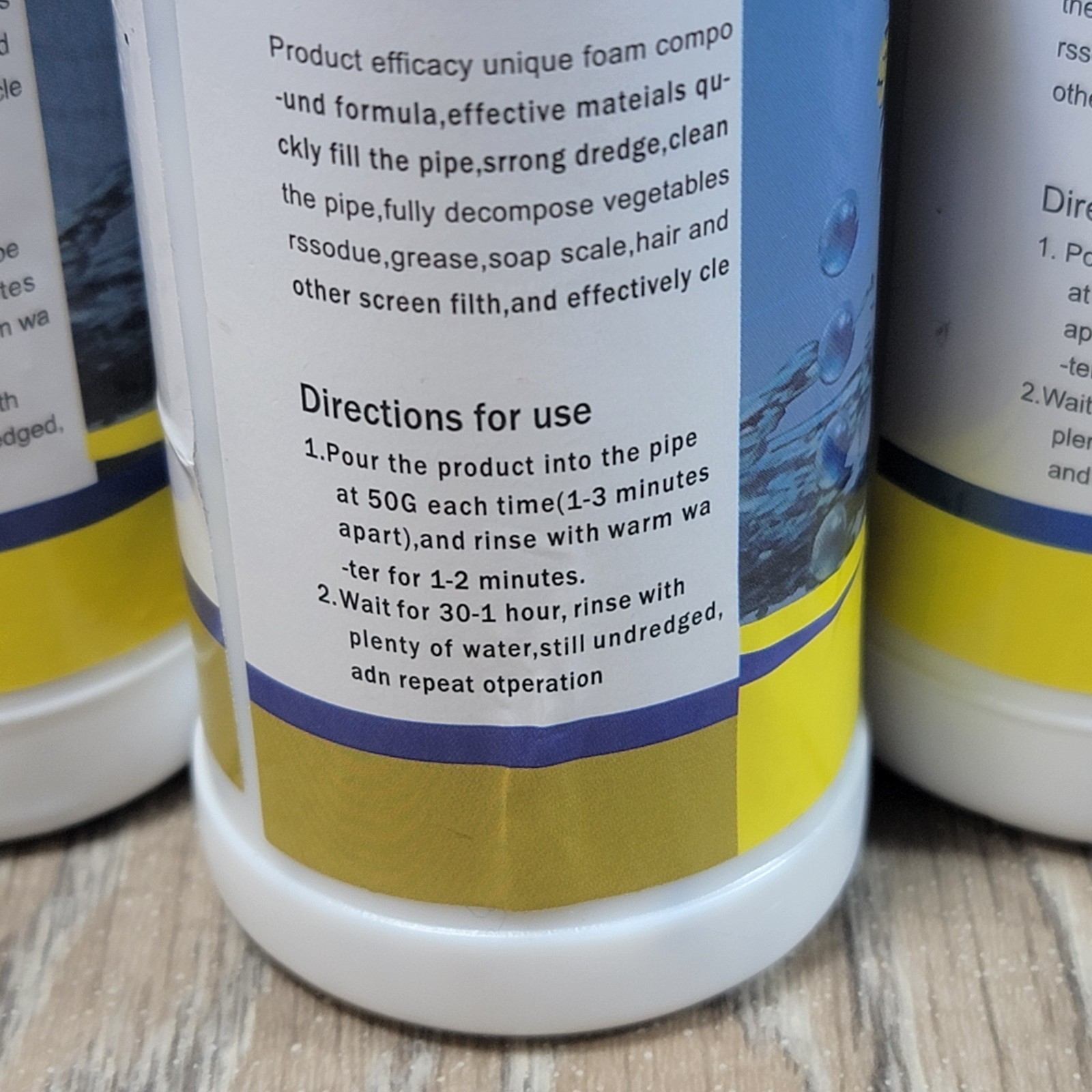 Wild Tornado Powerful Sink Drain Cleaner High Efficiency Clogging Cleaner 3 Pack