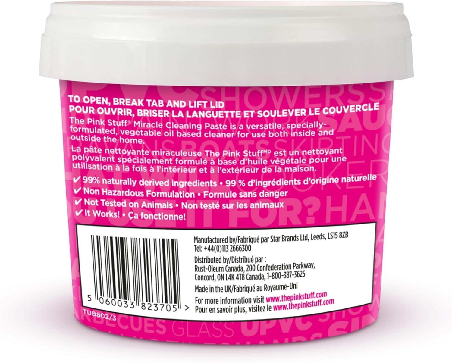 Stardrops The Pink Stuff, Miracle Cleaning Paste, All-Purpose Cleaner, 17.63 oz