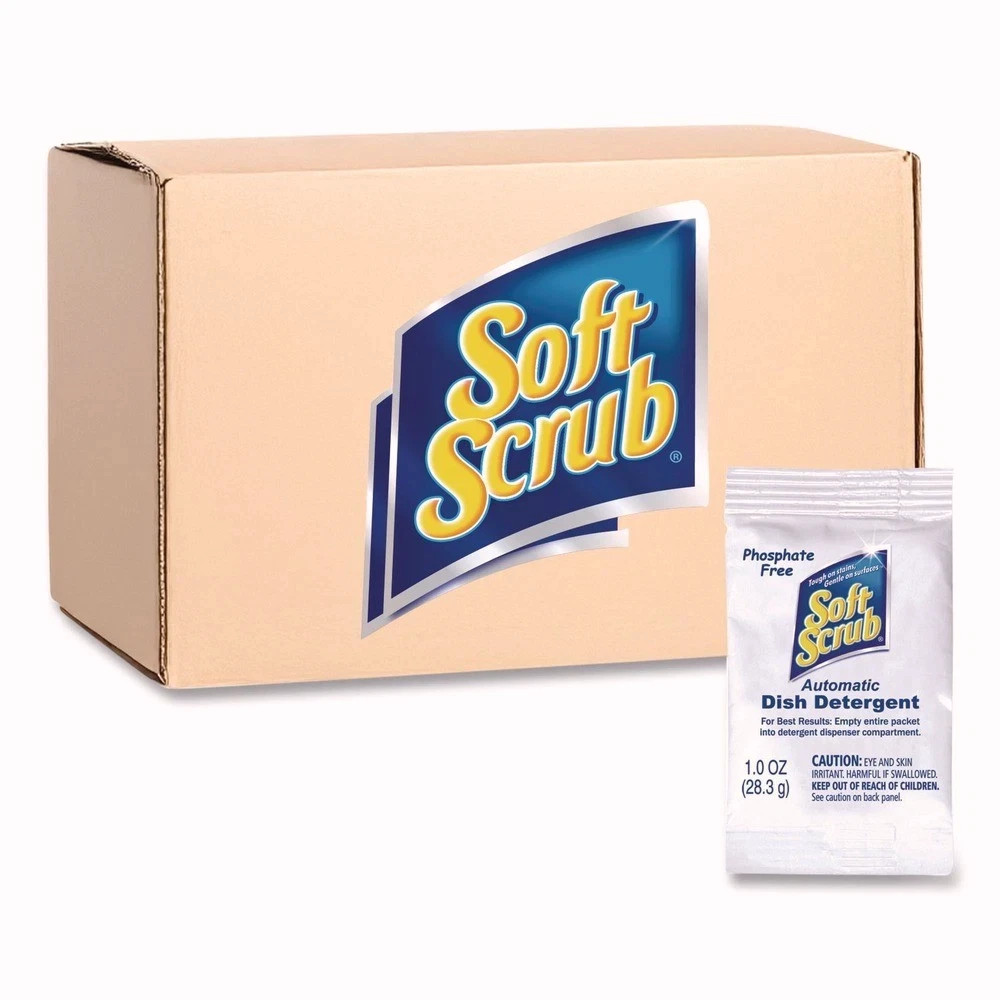 Soft Scrub 10006 1 oz. Automatic Dish Detergent Packet – Lemon (200/CT) New