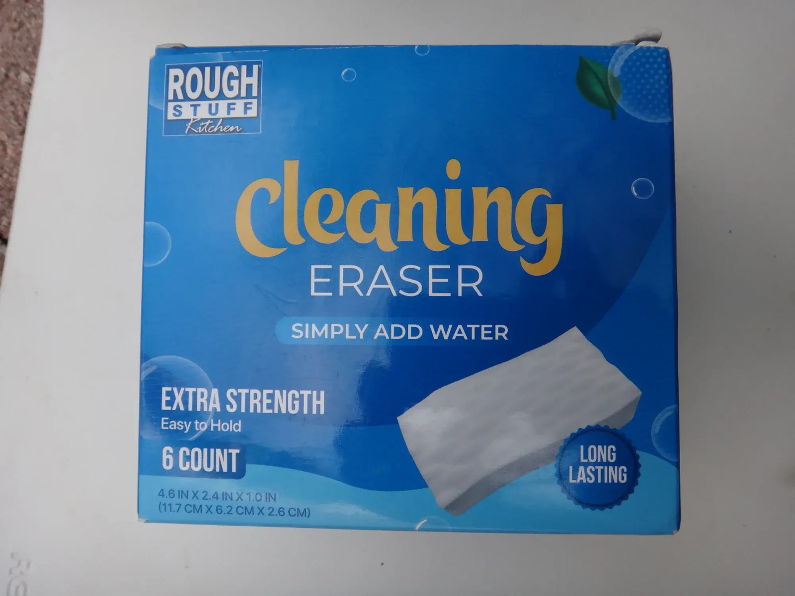 Rough Stuff Kitchen Cleaning Eraser 6 Count Extra Strength White 2 Boxes
