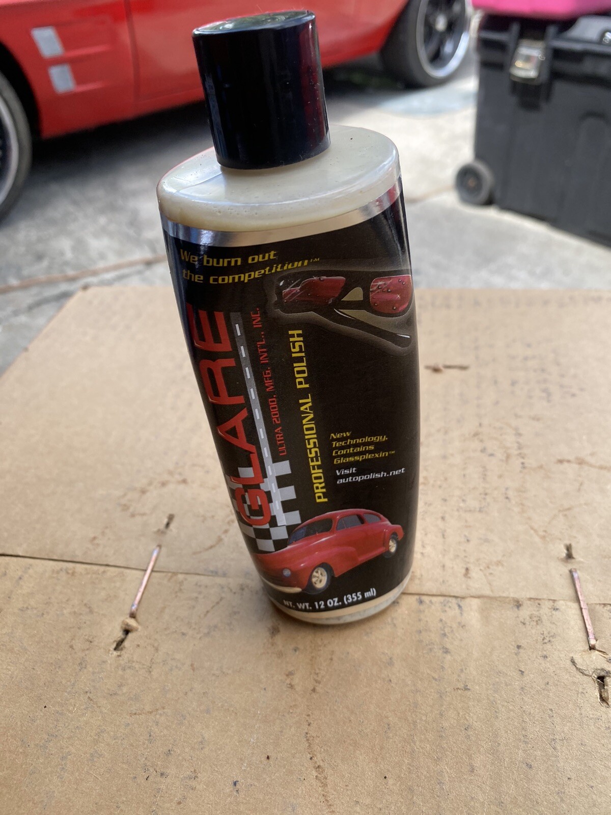 GLARE Ultra 2000 PROFESSIONAL Auto POLISH Wax – 12OZ 1 Dented Bottle But Good