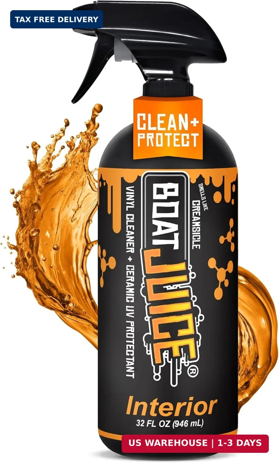 Boat Juice Interior 2-in-1 Vinyl Boat Seat Cleaner & Ceramic UV Protectant Spray