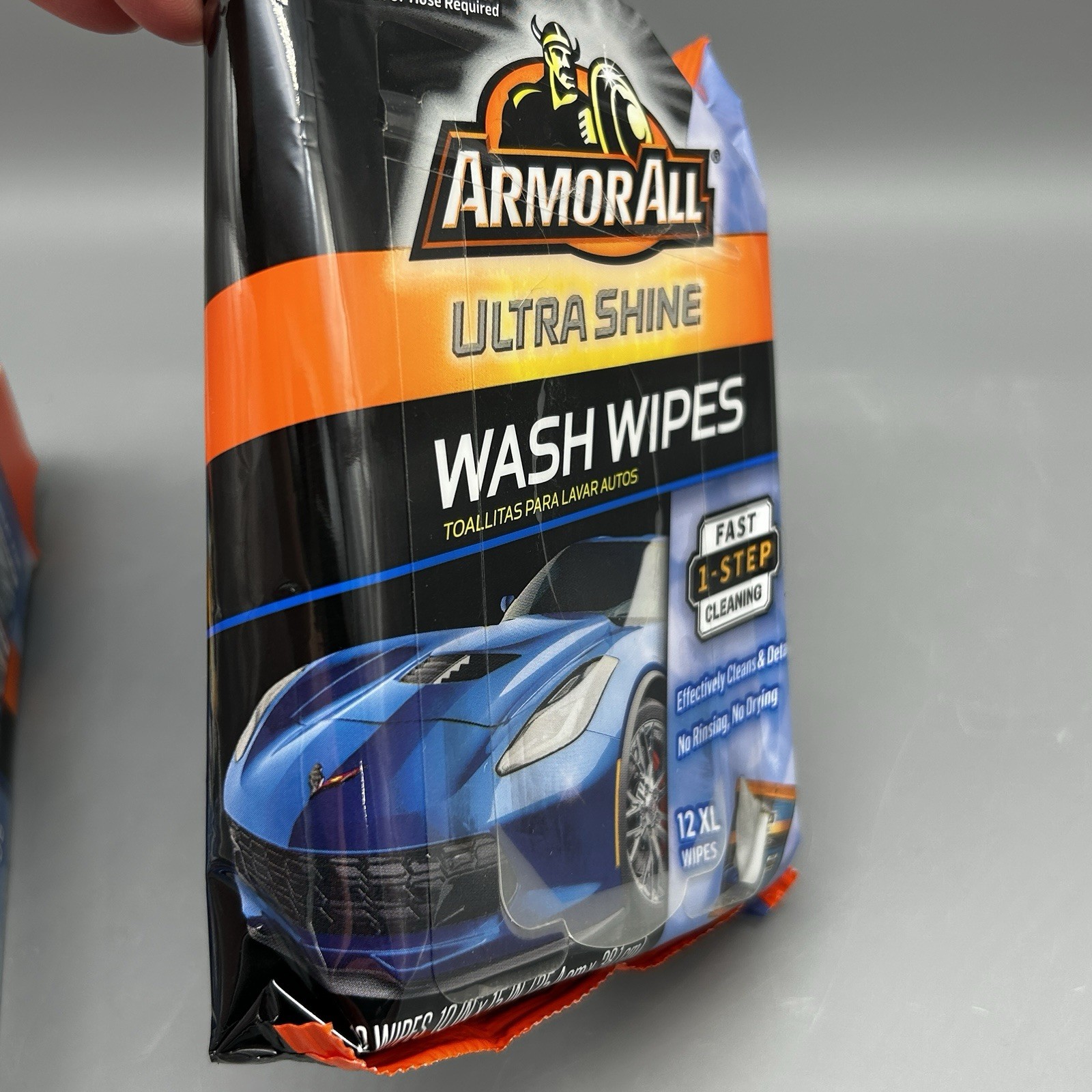 ArmorAll Ultra Shine Wash Wipes Fast 1 Step Cleaning 12 XL Wipes 10×15″