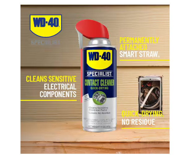 Contact Cleaner, Quick-Drying Electric Equipment Cleaner with Smart Straw 11 Oz.