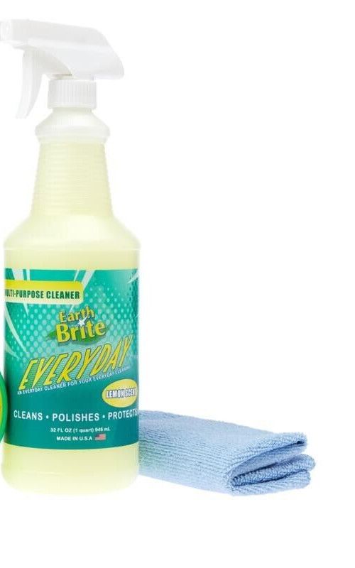 Earth Brite EVERYDAY Multi-Purpose, Lemon Scent, Clean, Polishes, Protects, 32oz