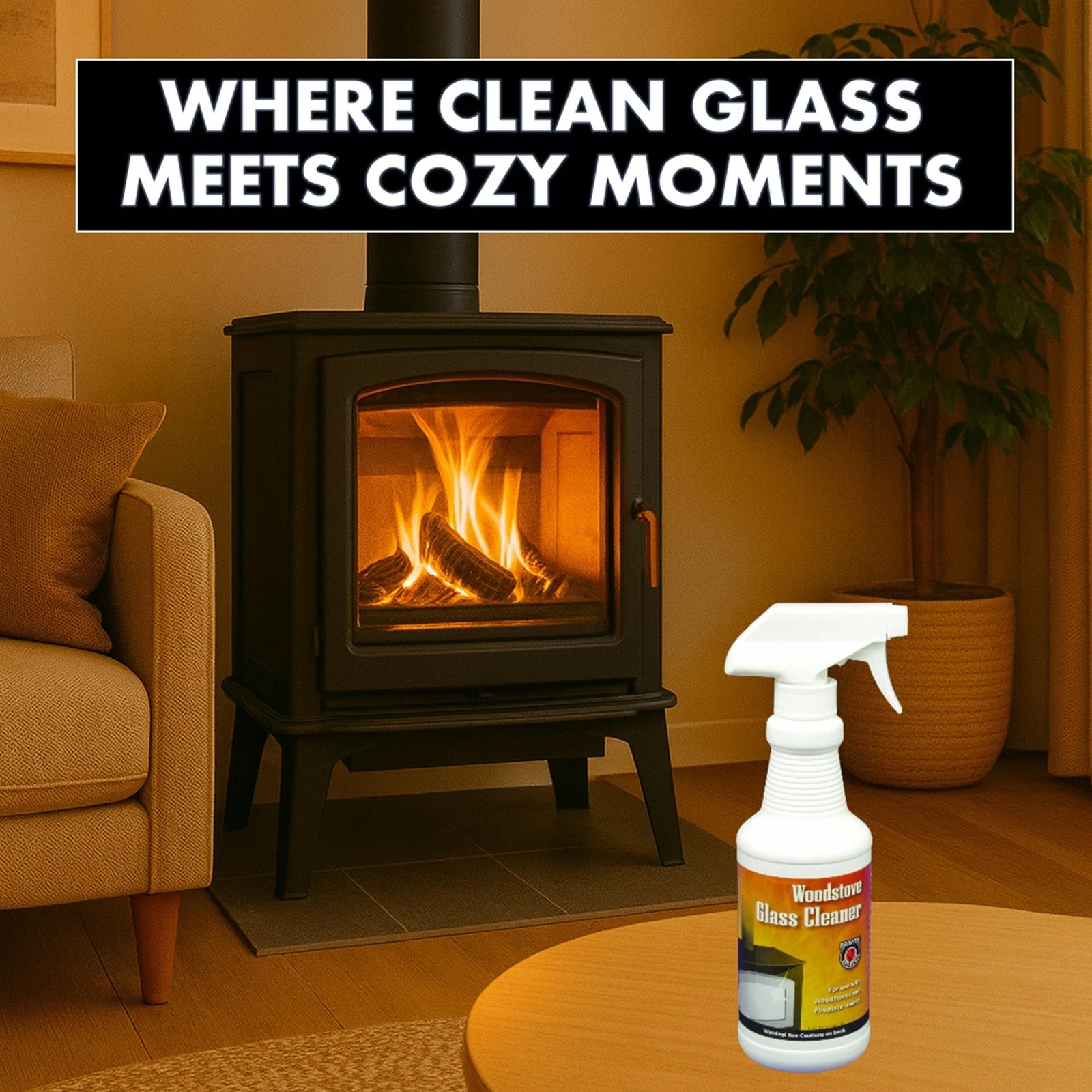 701 Wood Stove Glass Cleaner – Removes Creosote, Soot & Smoke from Wood, Pell…