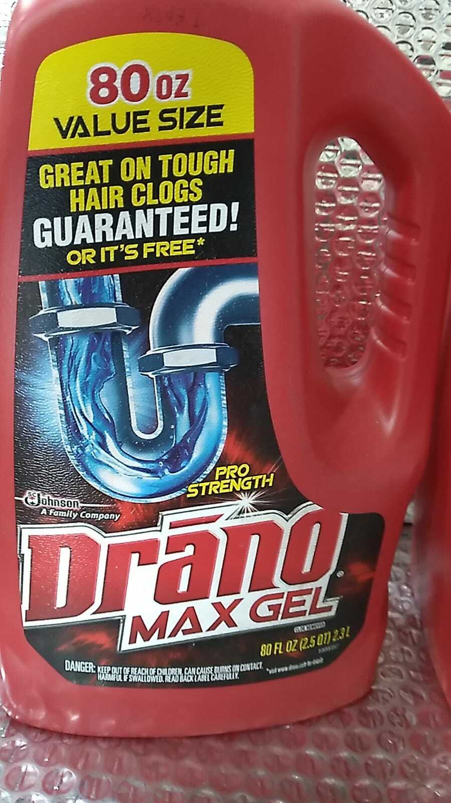 Drano Max Gel Clog Remover 80 Fl Oz ~ Lot of 2