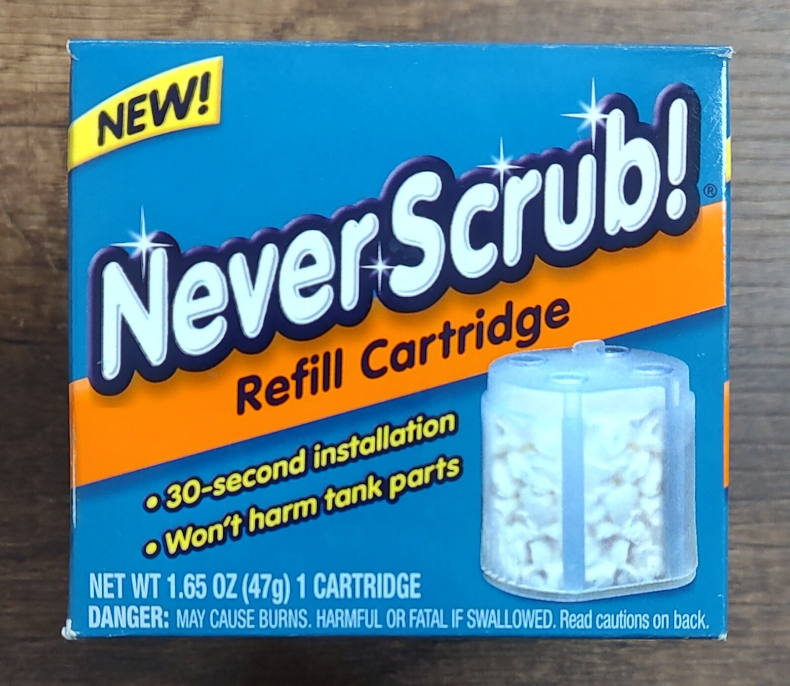 Never Scrub Continuous Toilet Cleaning System Refillable 1 Cartridge NOS A19