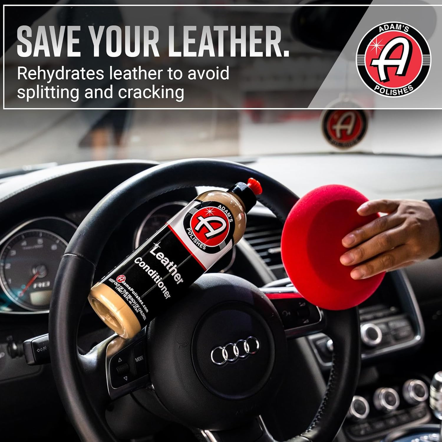 Leather Care Kit – Leather Cleaner & Conditioner Car Cleaning Supplies | UV Prot