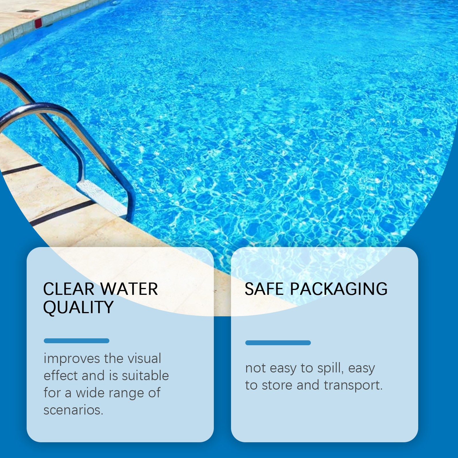 Swimming Pool Purifier Liquid Clears Cloudy Water for Inground & Above Pools