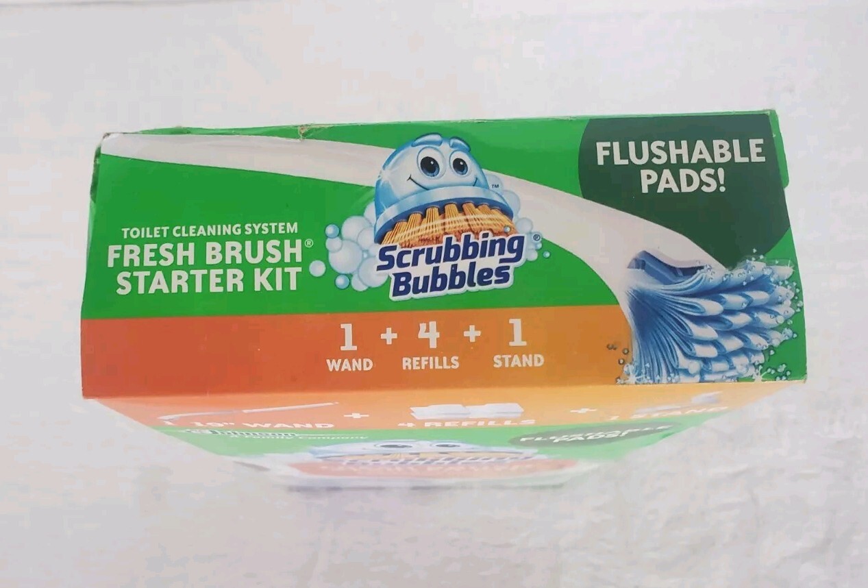 Scrubbing Bubbles Fresh Brush Toilet Bowl Cleaning System Starter Kit Citrus