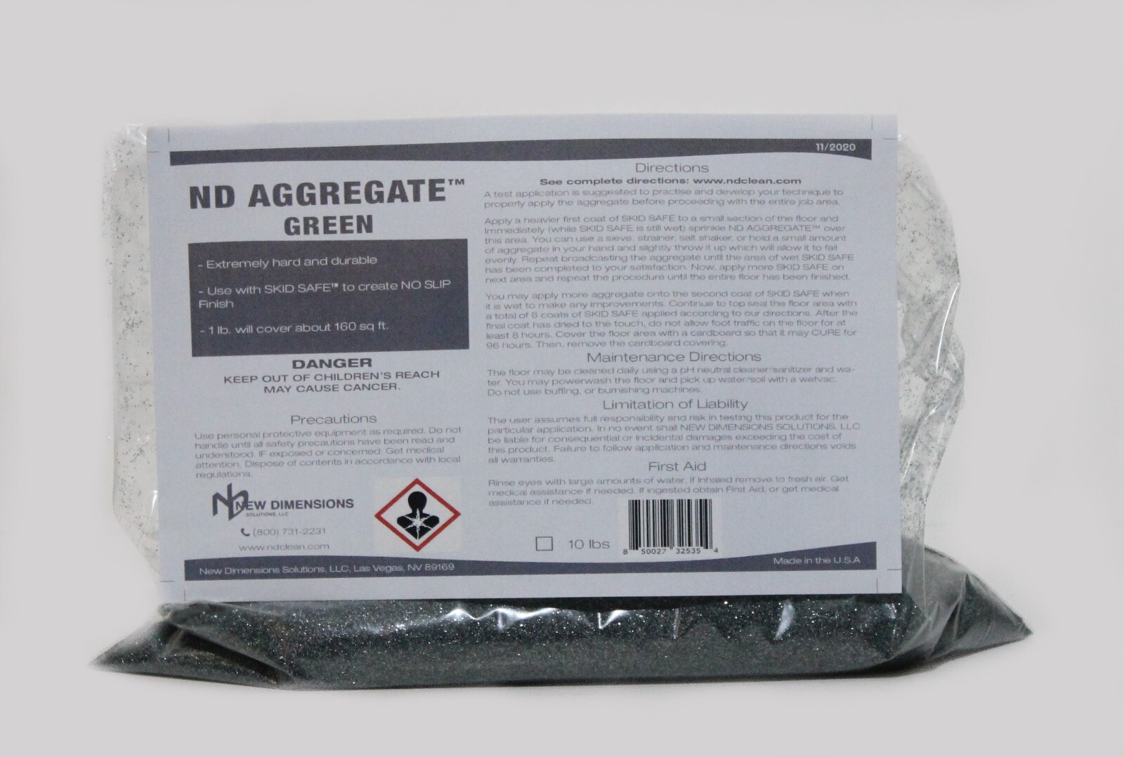 ND AGGREGATE™ Enhanced Traction Additive for SKID SAFE™ Water-Based