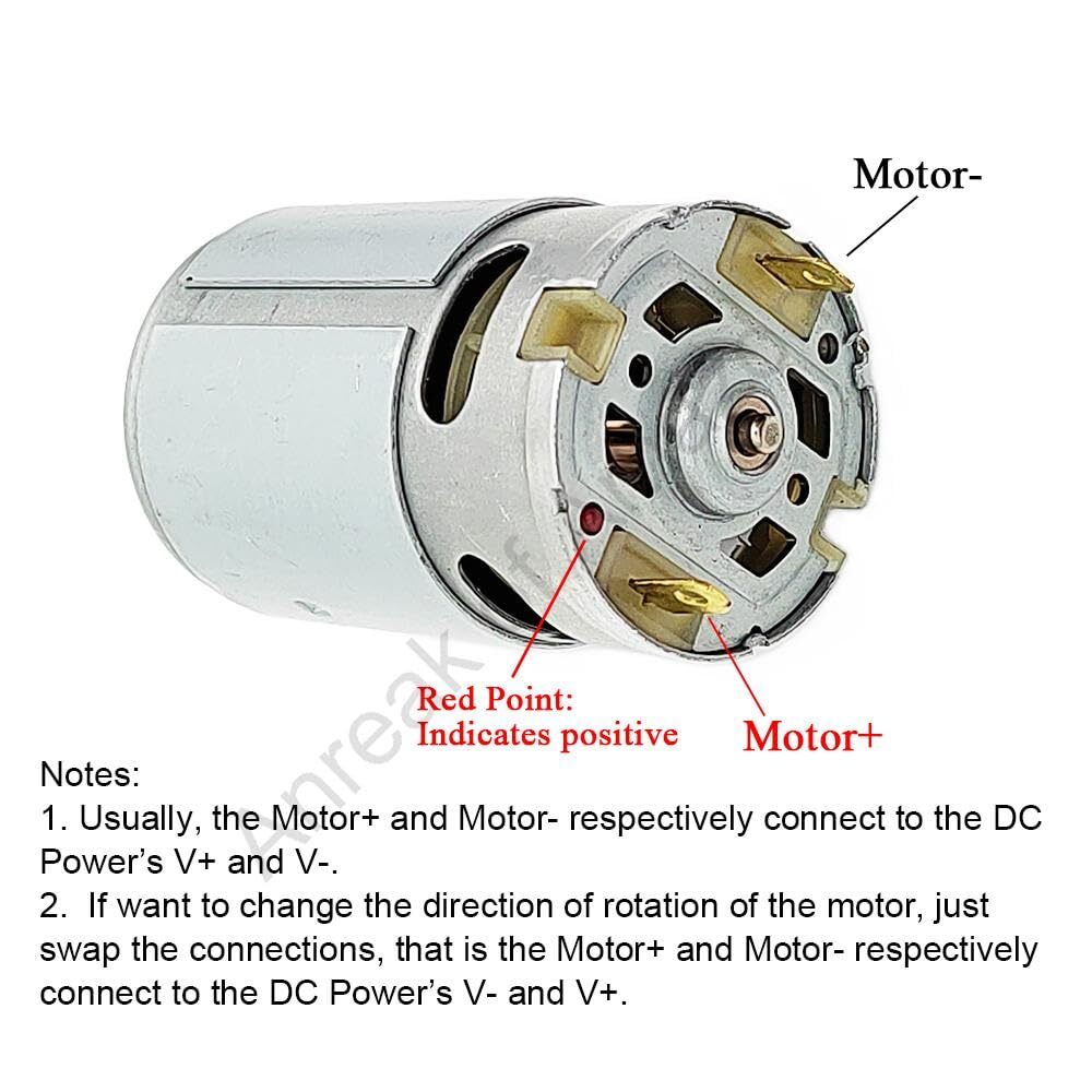 RS550 Motor 10.8V 15 Teeth 25000RPM Replacement for Cordless Drill DIY Tool