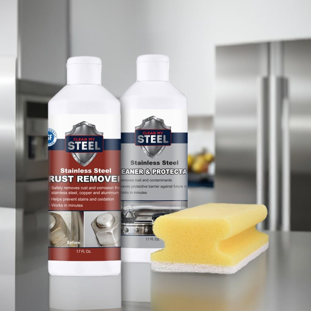 CLEAN MY STEEL Stainless Steel Rust Remover Kit 17 Fl Oz