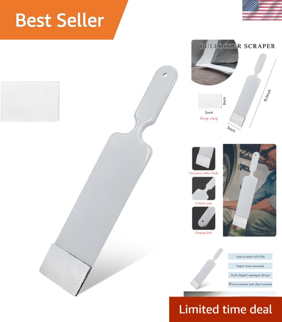 Durable Paddle Squeegee with Cleaning Pad – Ideal for Window Film Installation