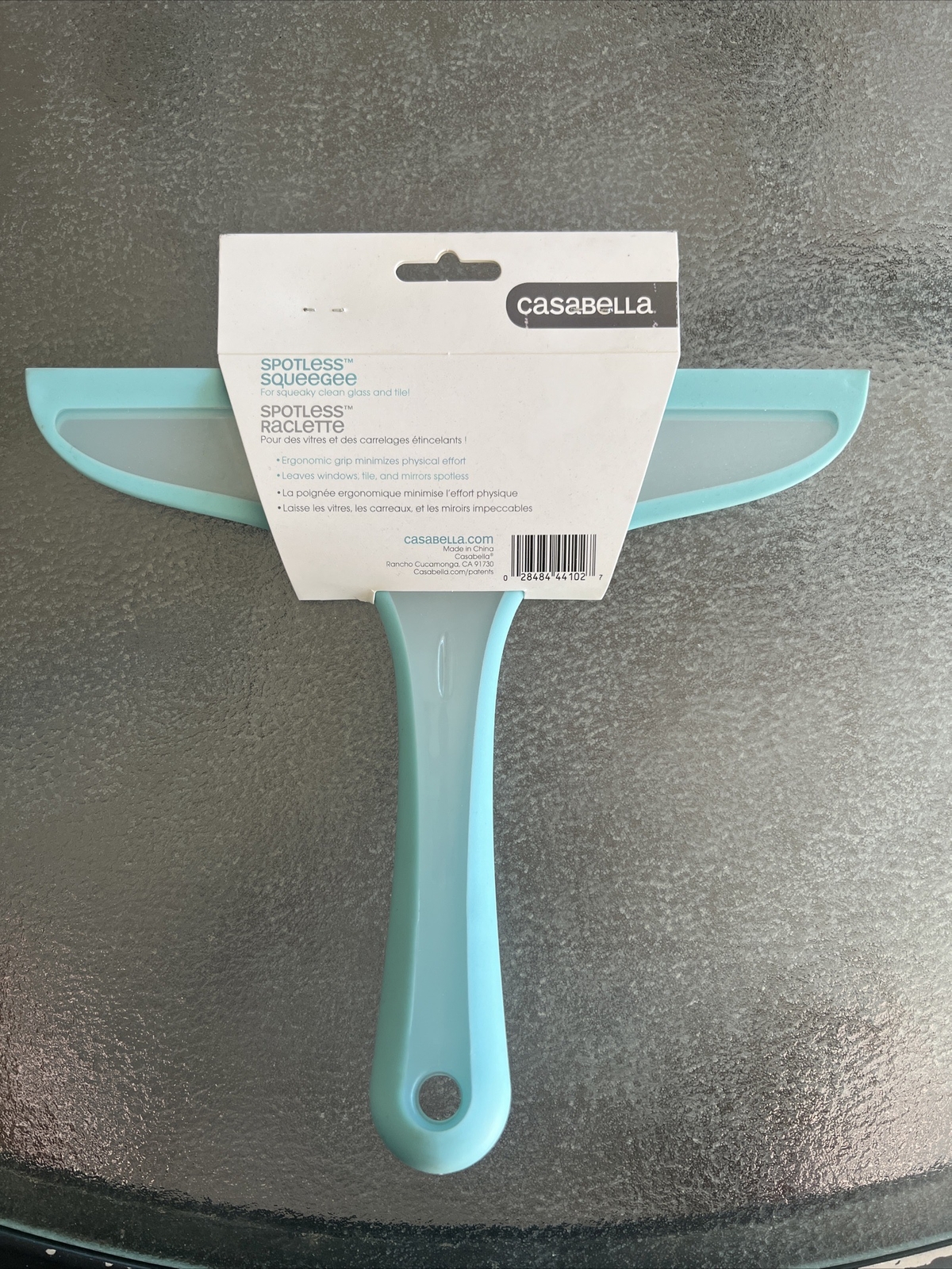 casabella spotless squeegee for squeaky clean glass and tile!