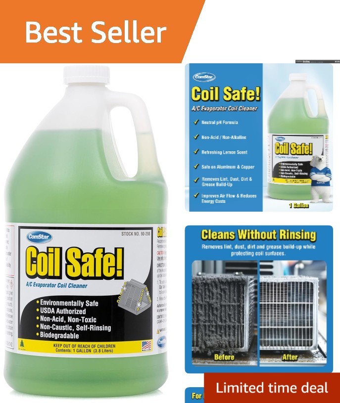 Coil Safe Evaporator Cleaner – 1 Gallon Heavy-Duty Degreaser for Home & Industry