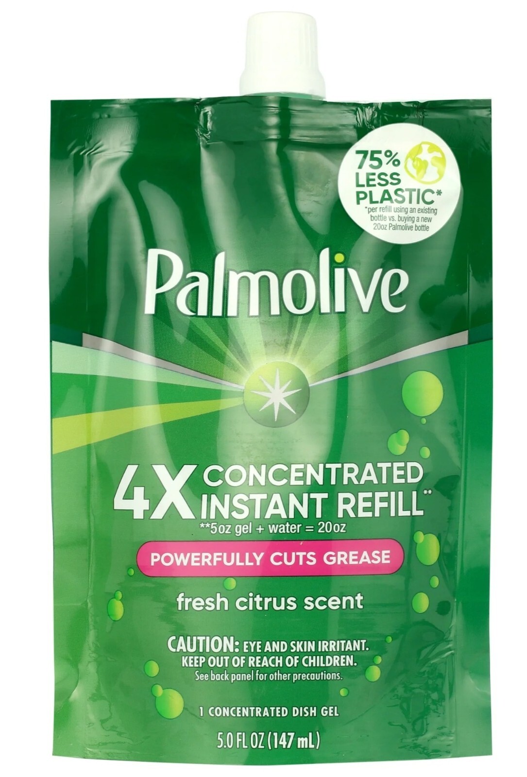 Liquid Dish Soap, Palmolive Concentrate Refill Pouch Original Floral -12 Pack