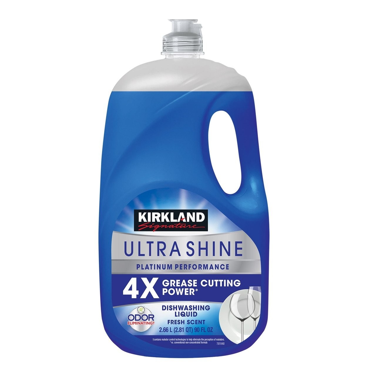 Kirkland Signature Ultra Shine Liquid Dish Soap, Fresh 90 Fluid Ounce New .