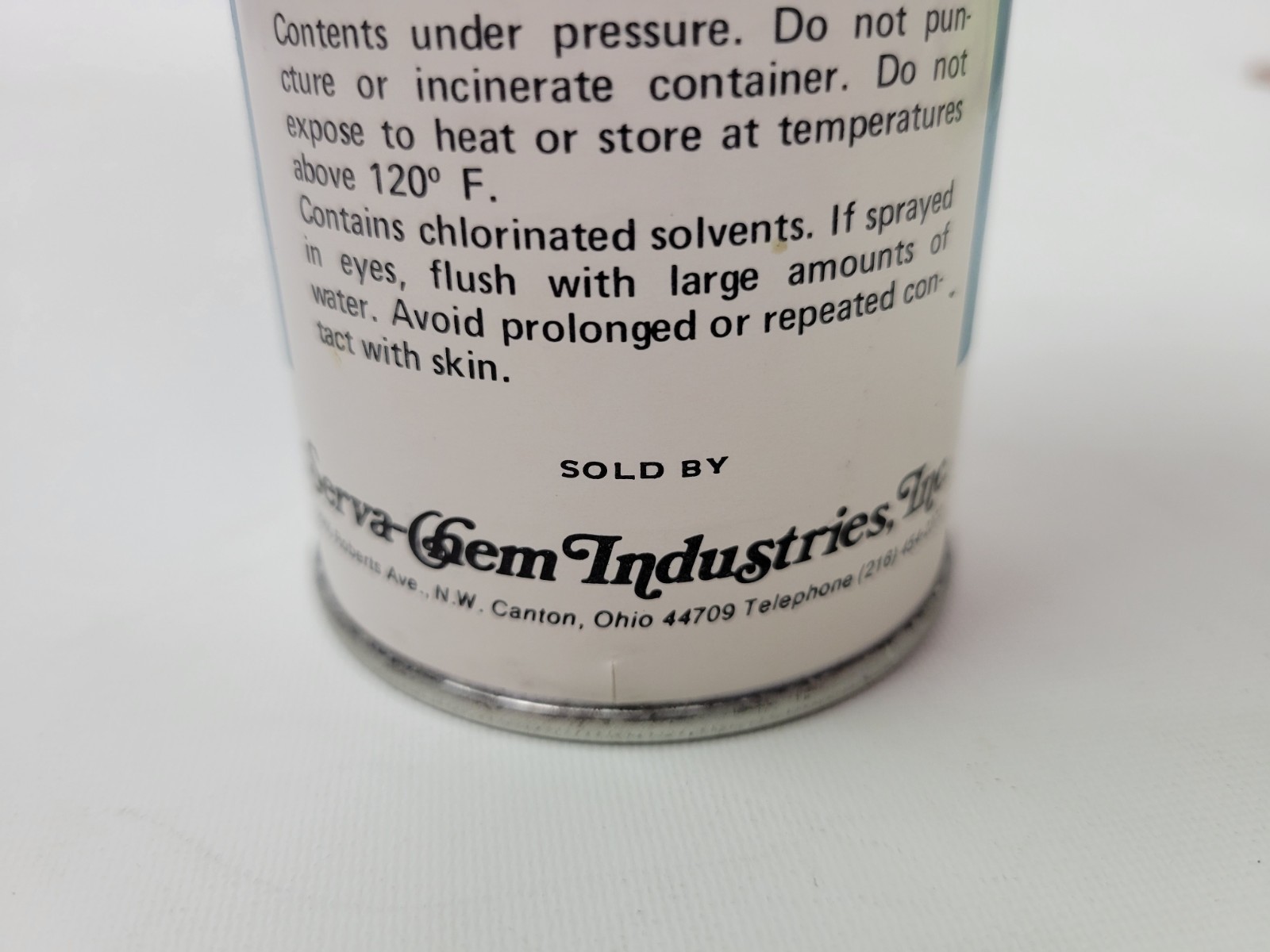 Vtg SC Serva Chem Skat Treatment for Dust Mops 12oz Spray Can