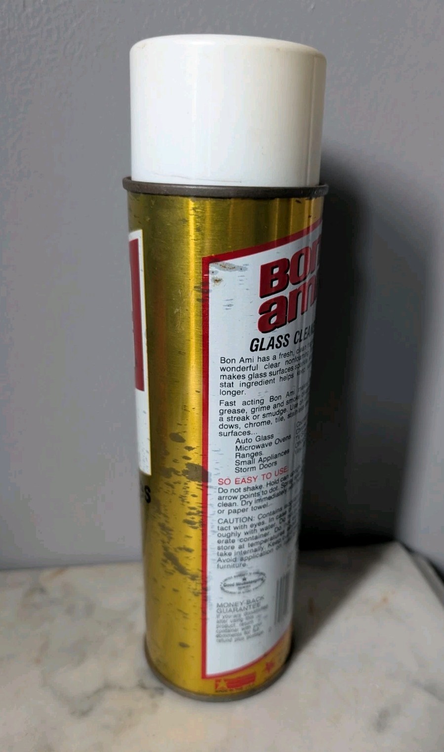 Vintage Bon Ami Company Glass Cleaner 20oz Spray Can