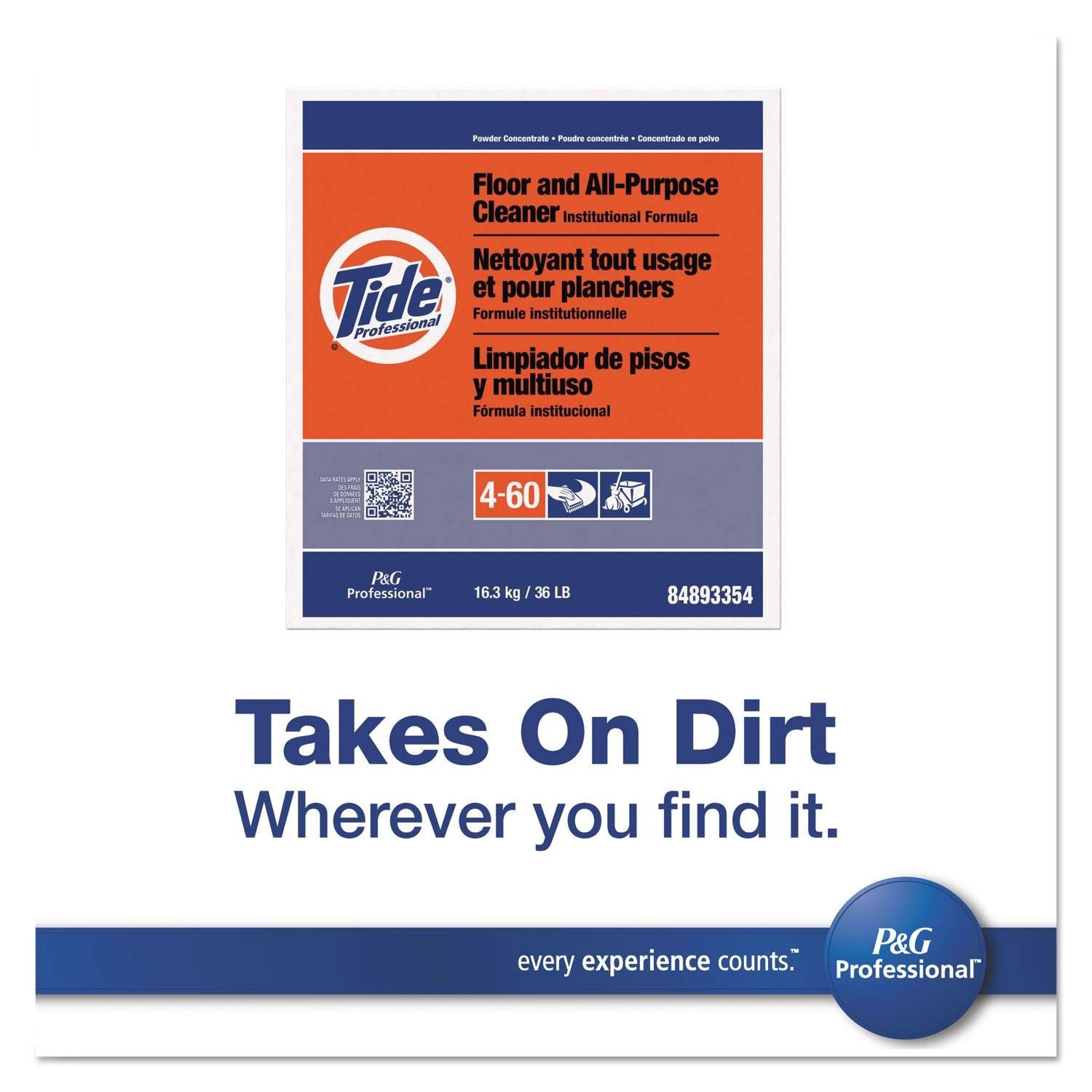 PGC02364 Tide Floor and All-Purpose Cleaner, 36 lb. Box