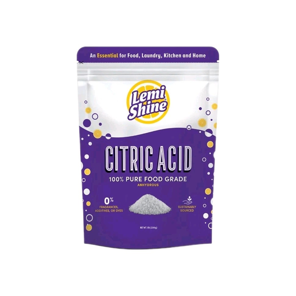 Lemi Shine 100% Citric Acid Powder 5 Pound Bag l Pure Food-Grade Flavor Enhan…